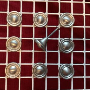 Brushed nickel drawer knobs